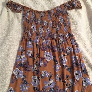 Off the shoulder flower dress